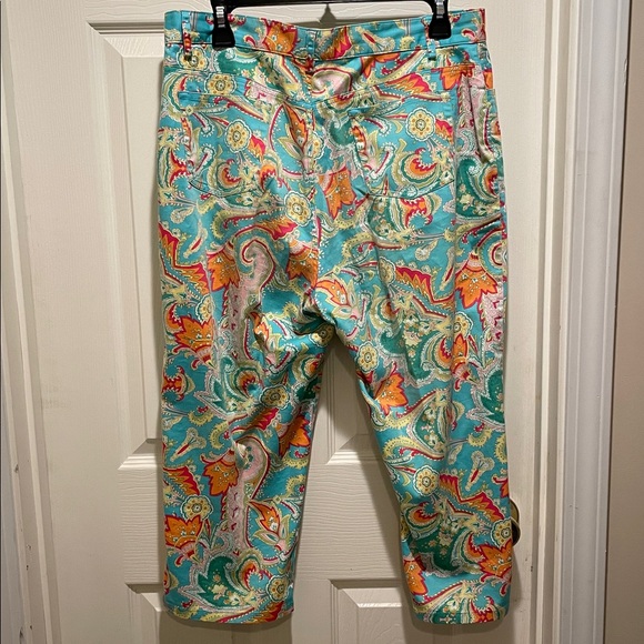 Lauren Ralph Lauren paisley cropped pants - Picture 3 of 4